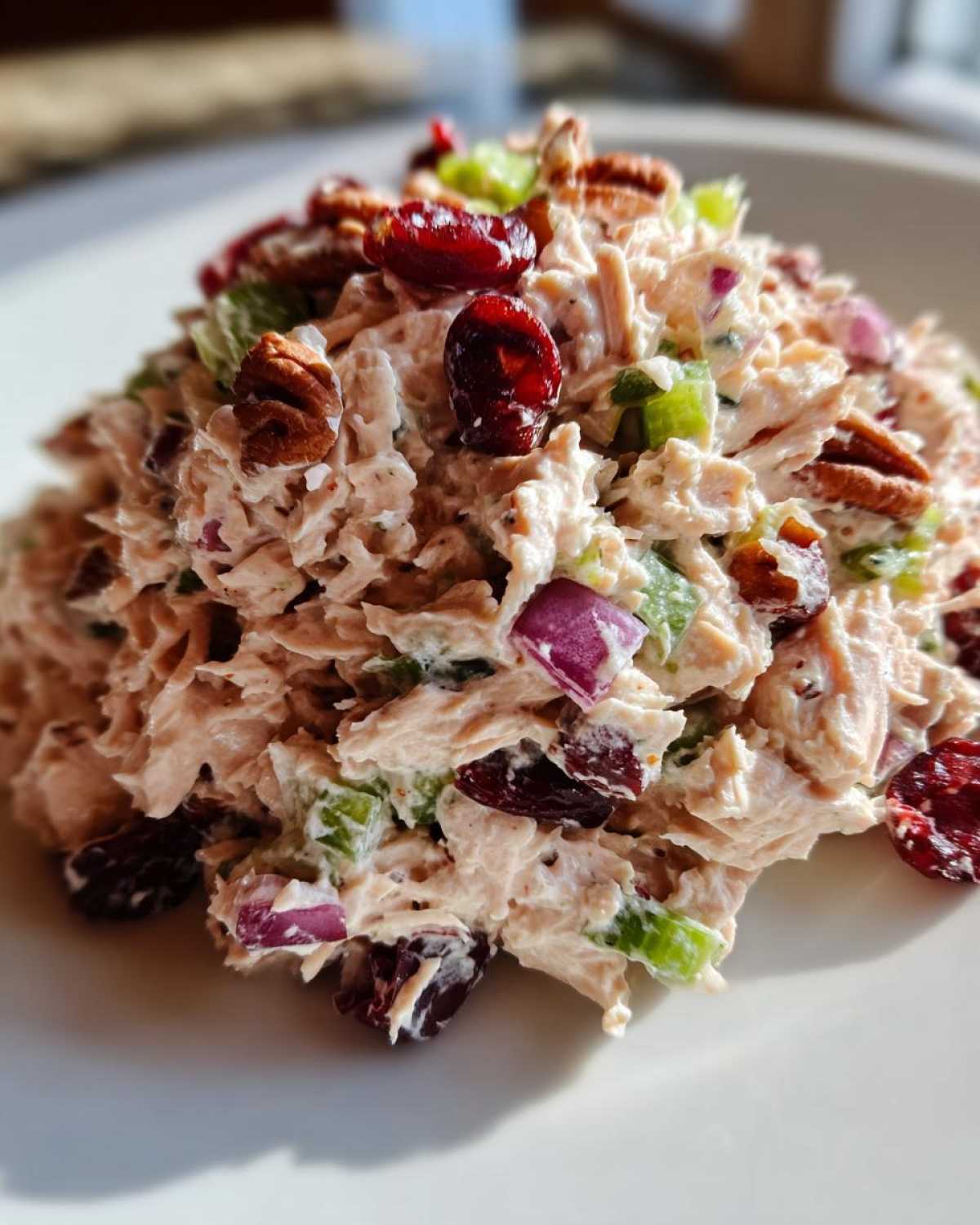 Cranberry Turkey Salad with Pecans - detail 3