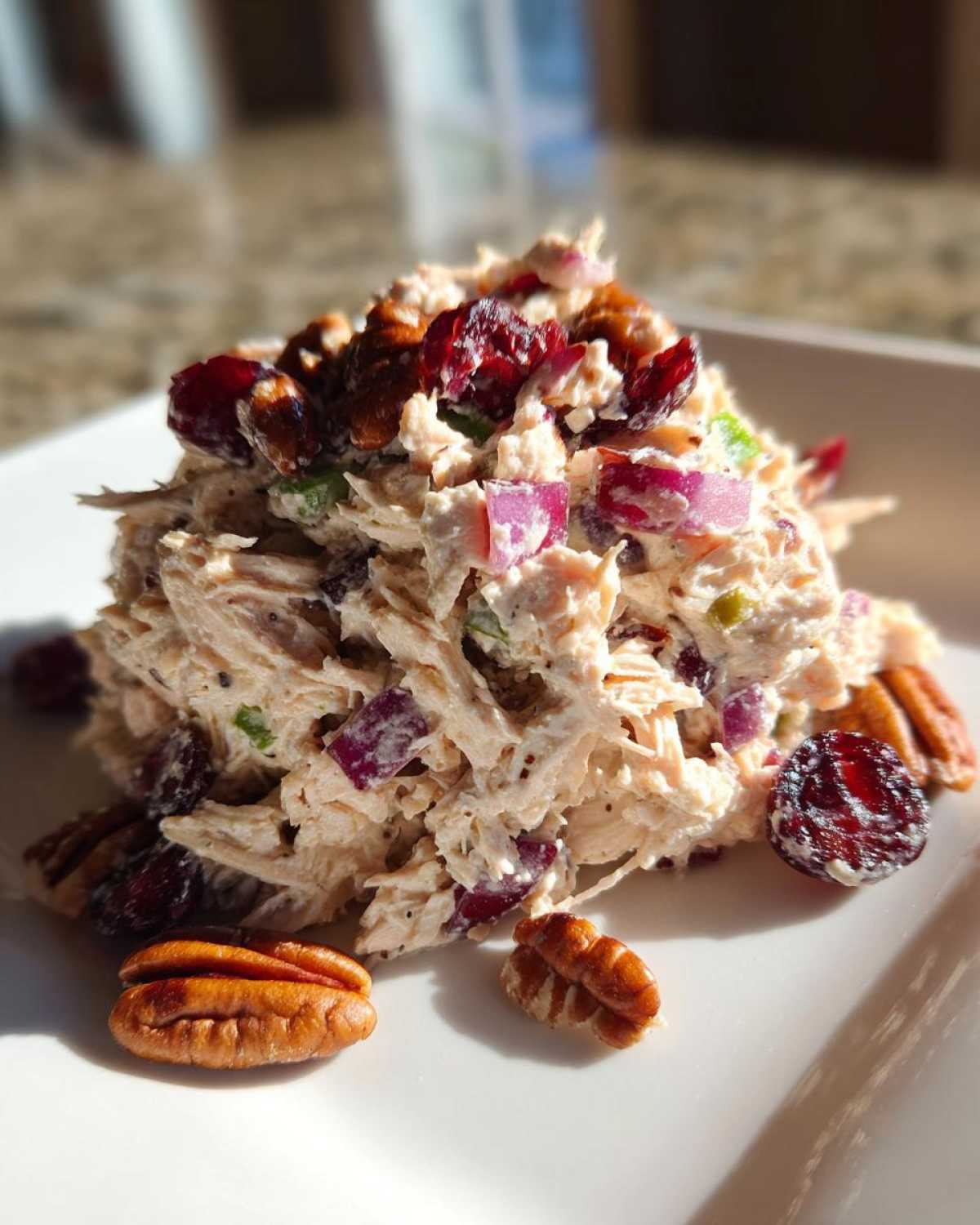 Cranberry Turkey Salad with Pecans - detail 4