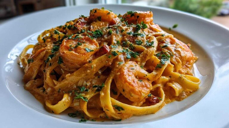 Creamy Cajun Shrimp Pasta