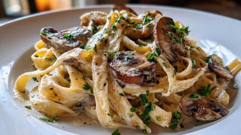 Creamy Coconut Mushroom Stroganoff