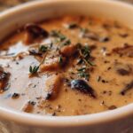 Creamy Mushroom and Thyme Soup