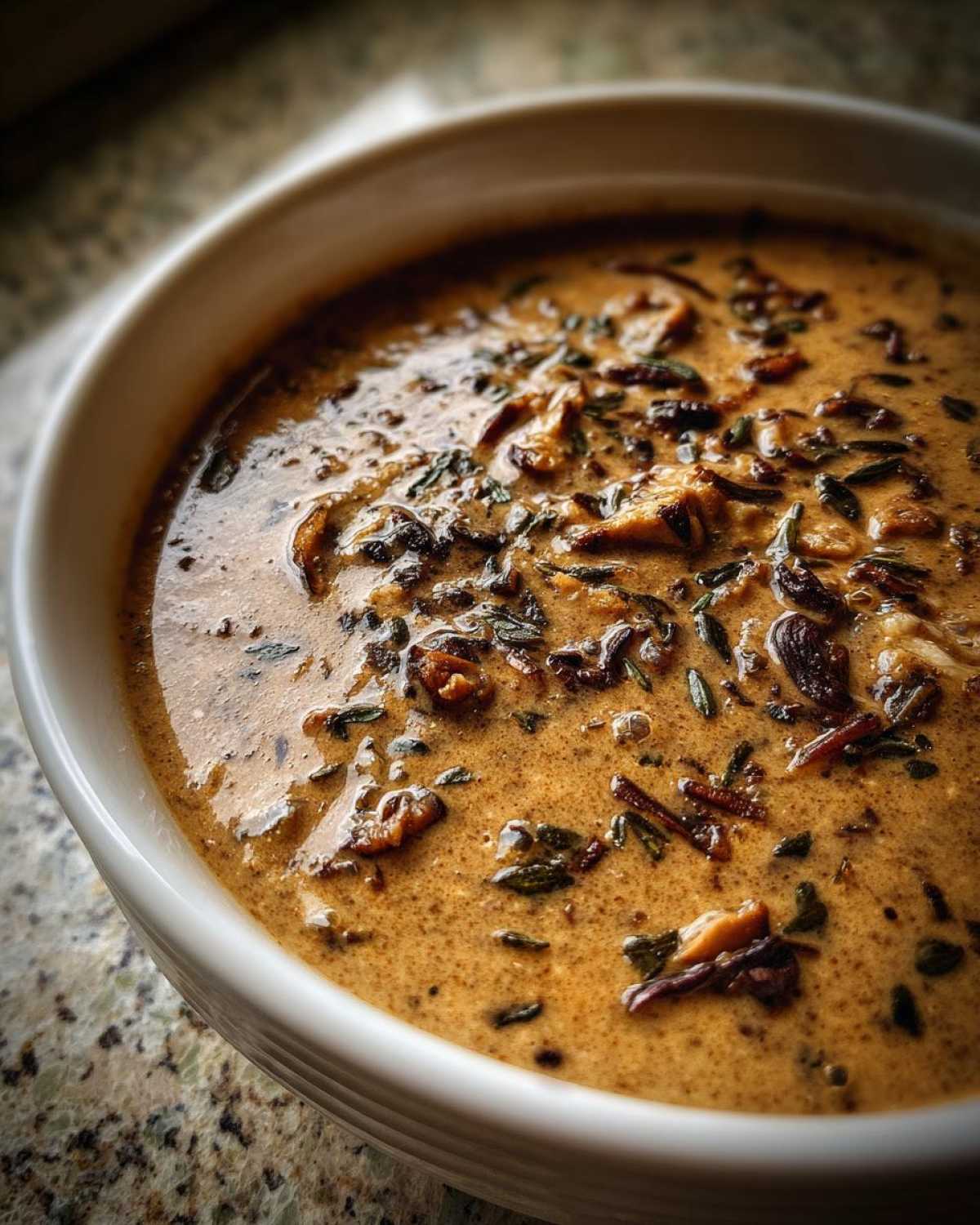 Creamy Mushroom and Thyme Soup - detail 4