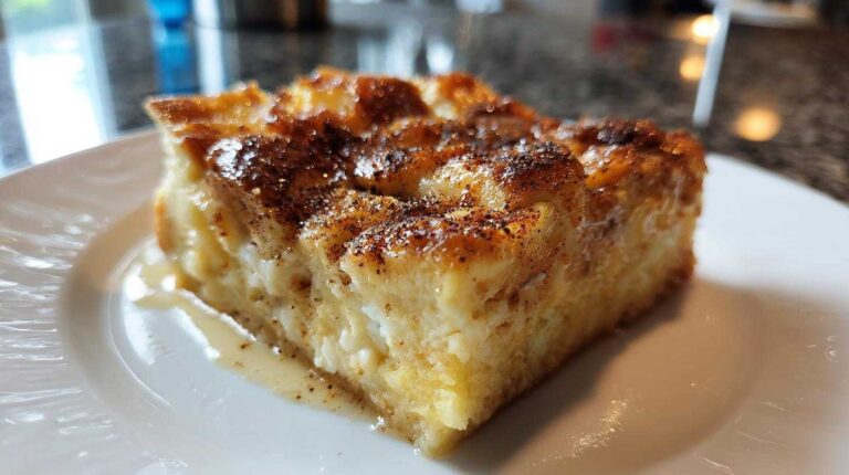 Eggnog French Toast Bake with Nutmeg