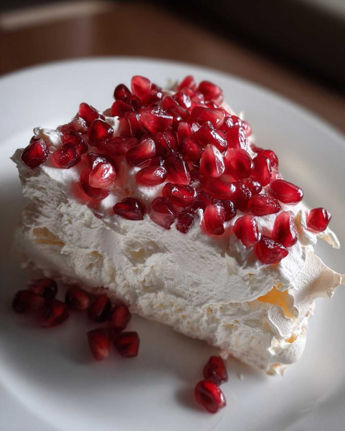 Festive Pomegranate Pavlova - detail 2