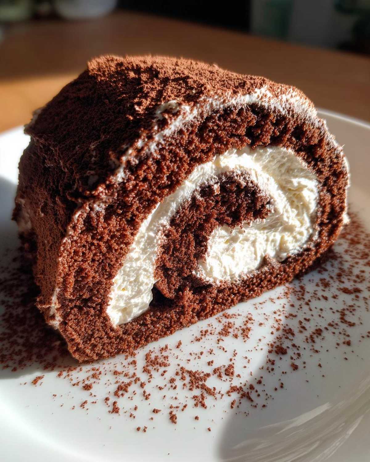 Flourless Chocolate Yule Log - detail 1