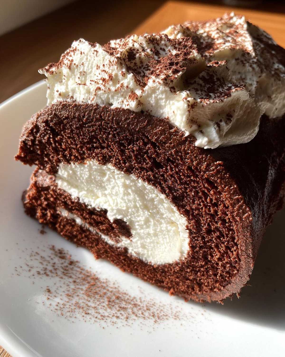 Flourless Chocolate Yule Log - detail 2