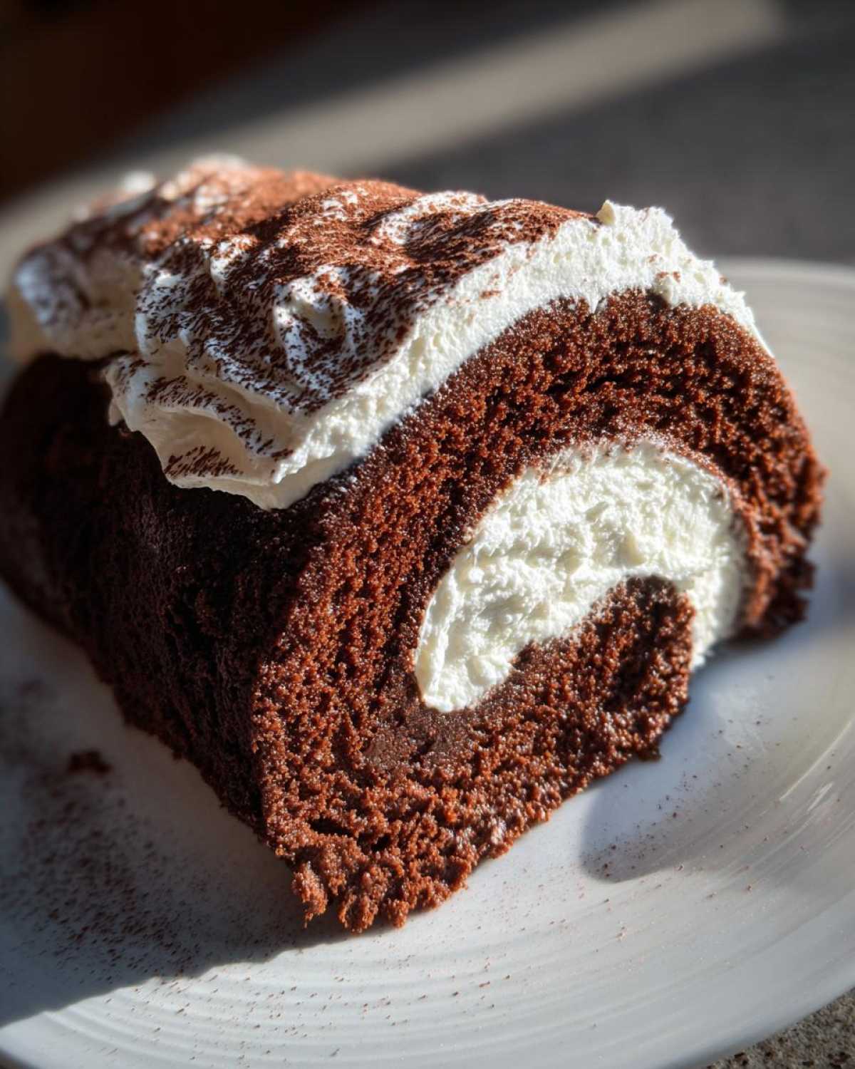 Flourless Chocolate Yule Log - detail 3