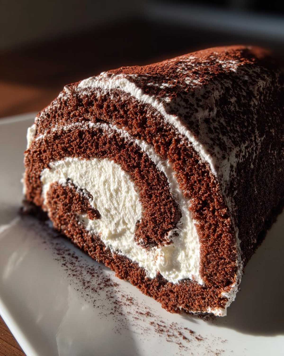 Flourless Chocolate Yule Log - detail 4