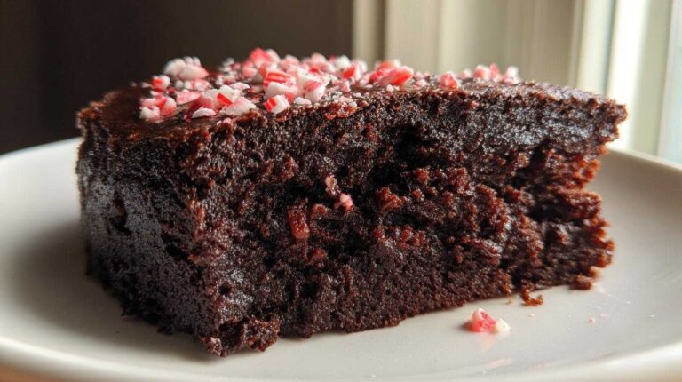 Flourless Peppermint Chocolate Cake