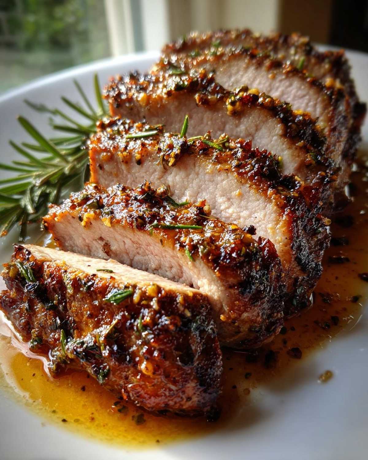 Garlic Rosemary Pork Loin Roast - detail 2