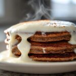 Gingerbread Spiced Pancakes with Cream Cheese Frosting