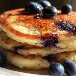 Greek Yogurt Pancakes with Blueberries