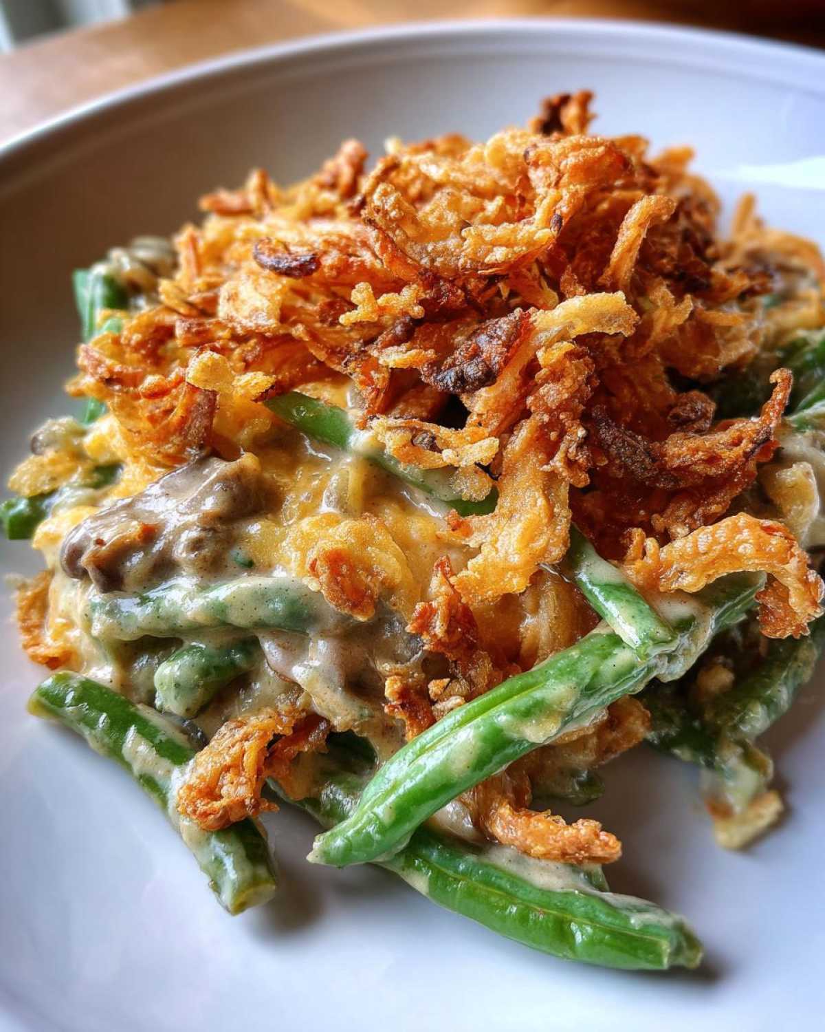 Green Bean Casserole with Crispy Onions - detail 1