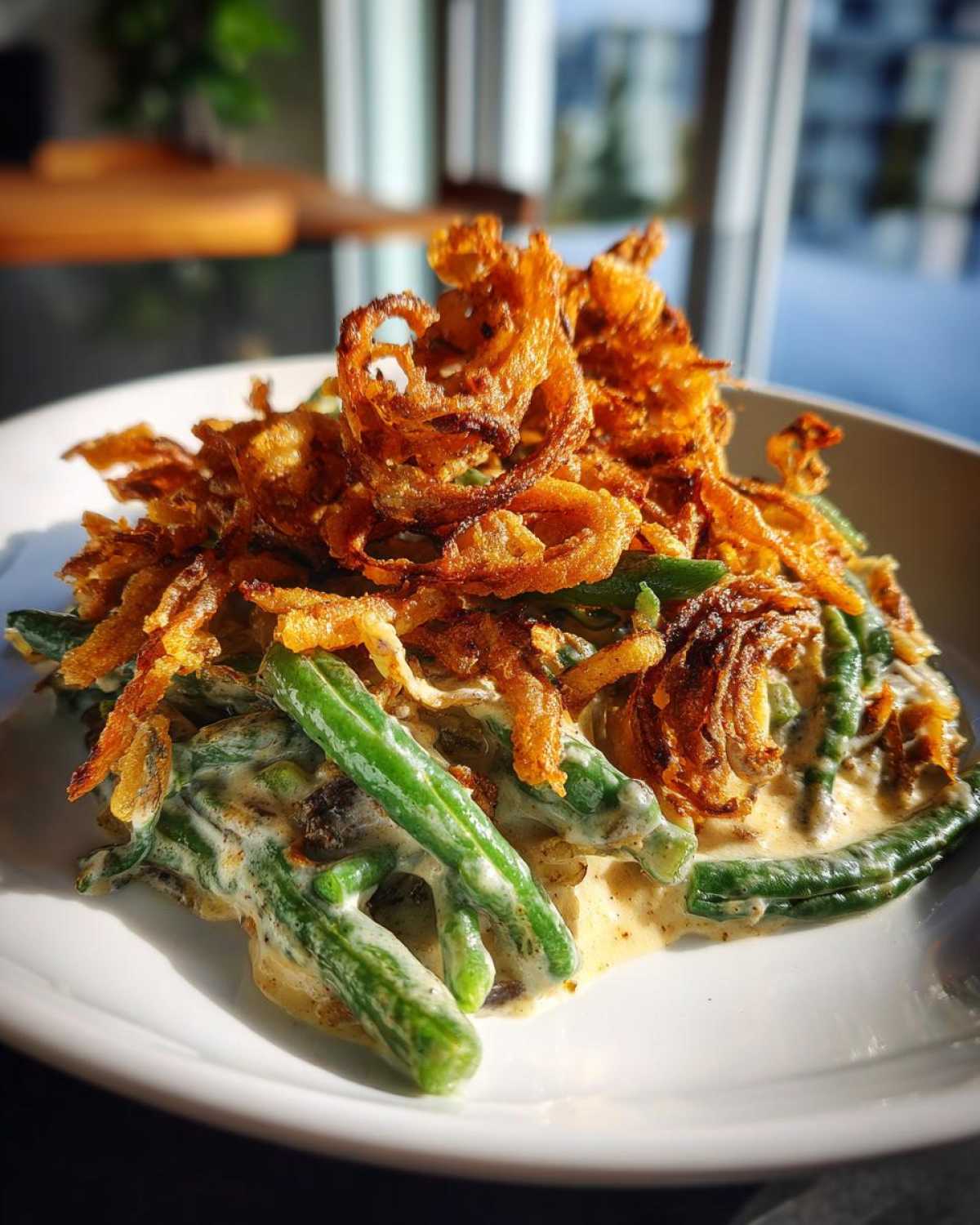Green Bean Casserole with Crispy Onions - detail 3