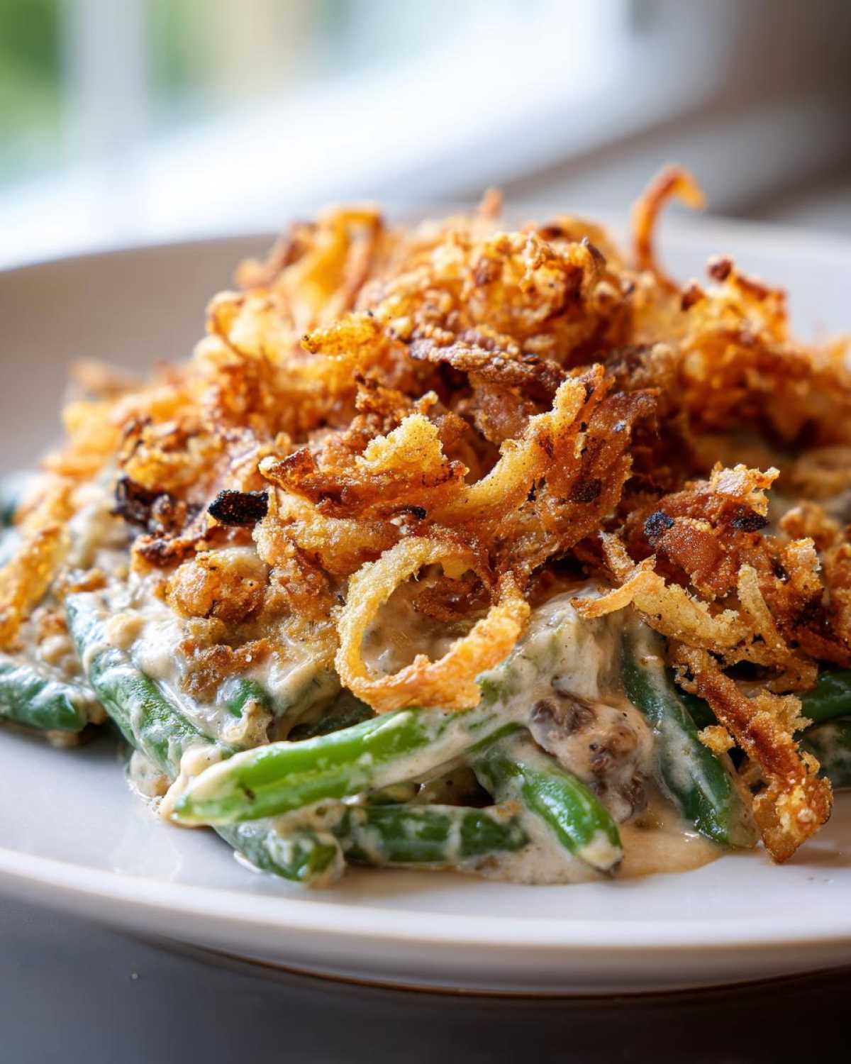 Green Bean Casserole with Crispy Onions - detail 4