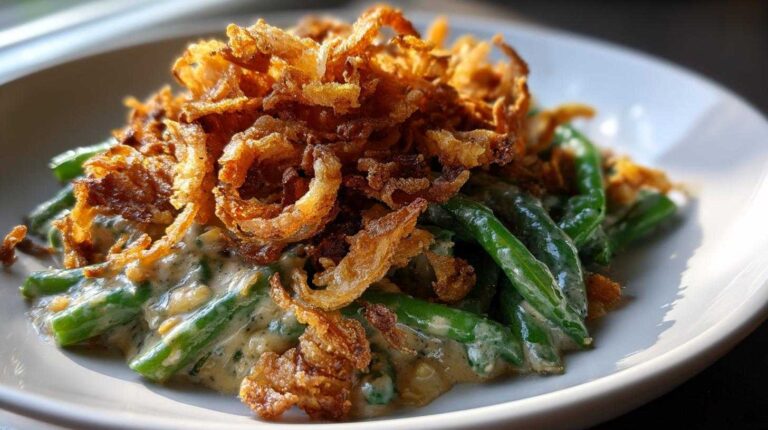 Green Bean Casserole with Crispy Onions