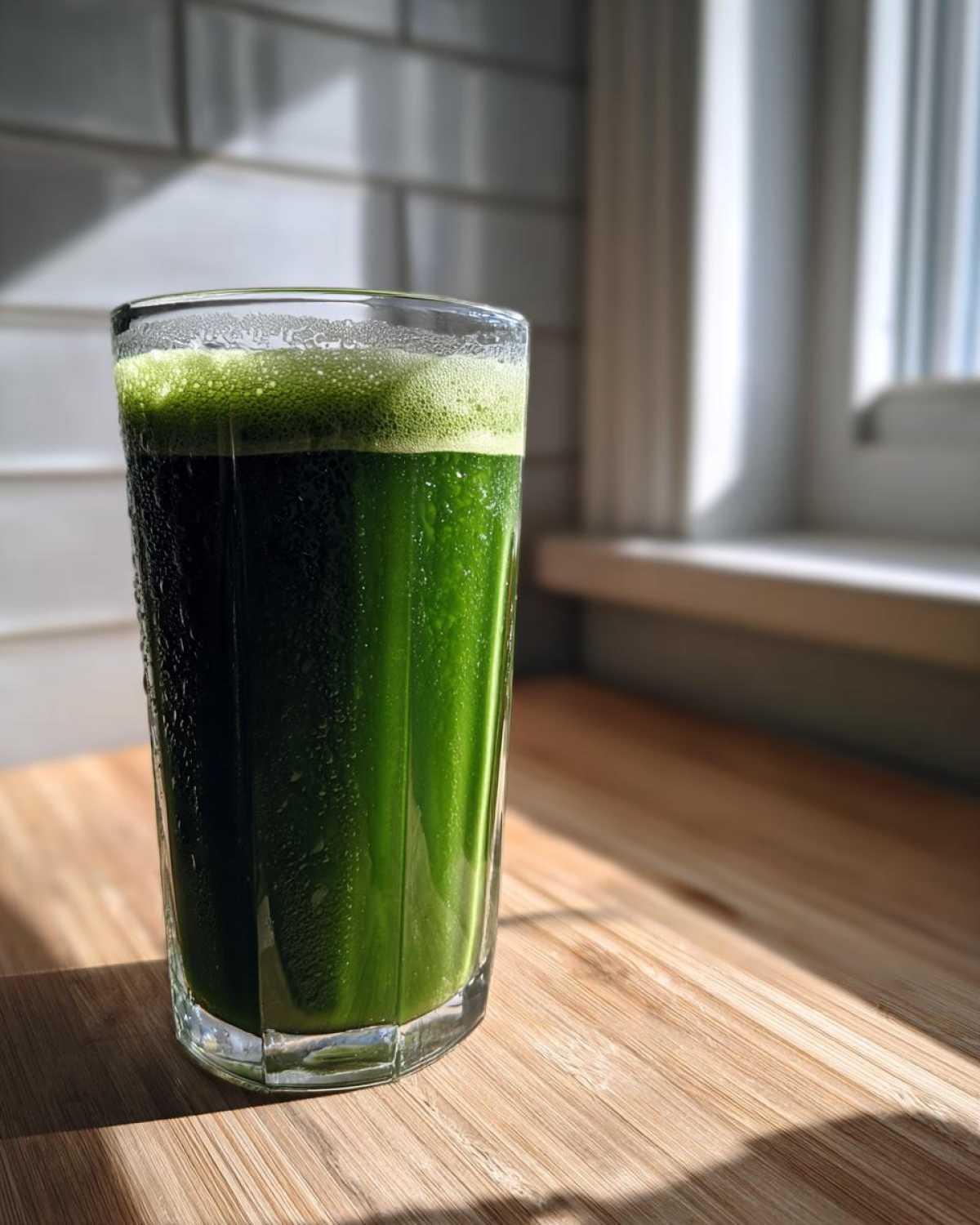 Green Detox Juice with Spinach, Apple, and Ginger - detail 1