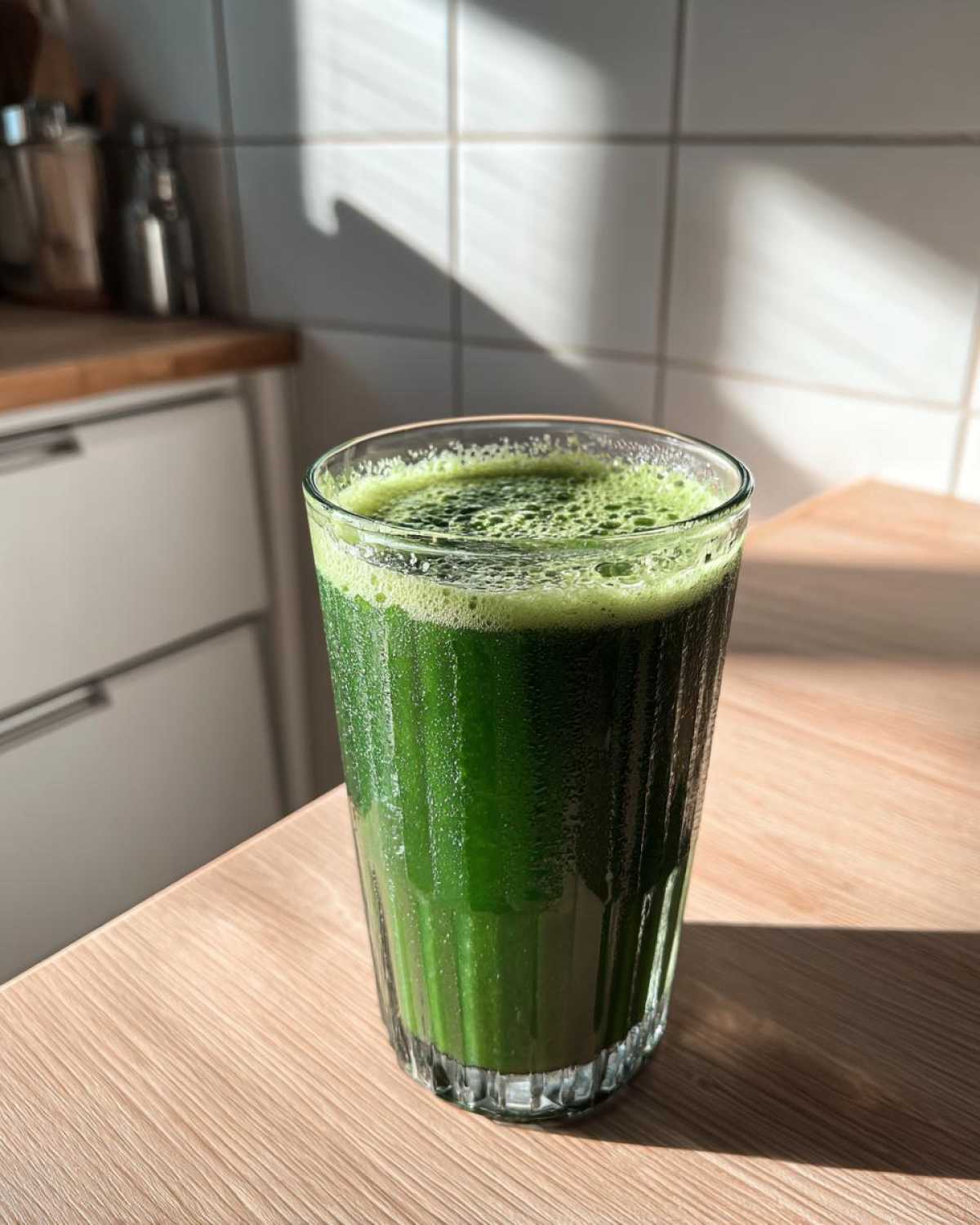 Green Detox Juice with Spinach, Apple, and Ginger - detail 2