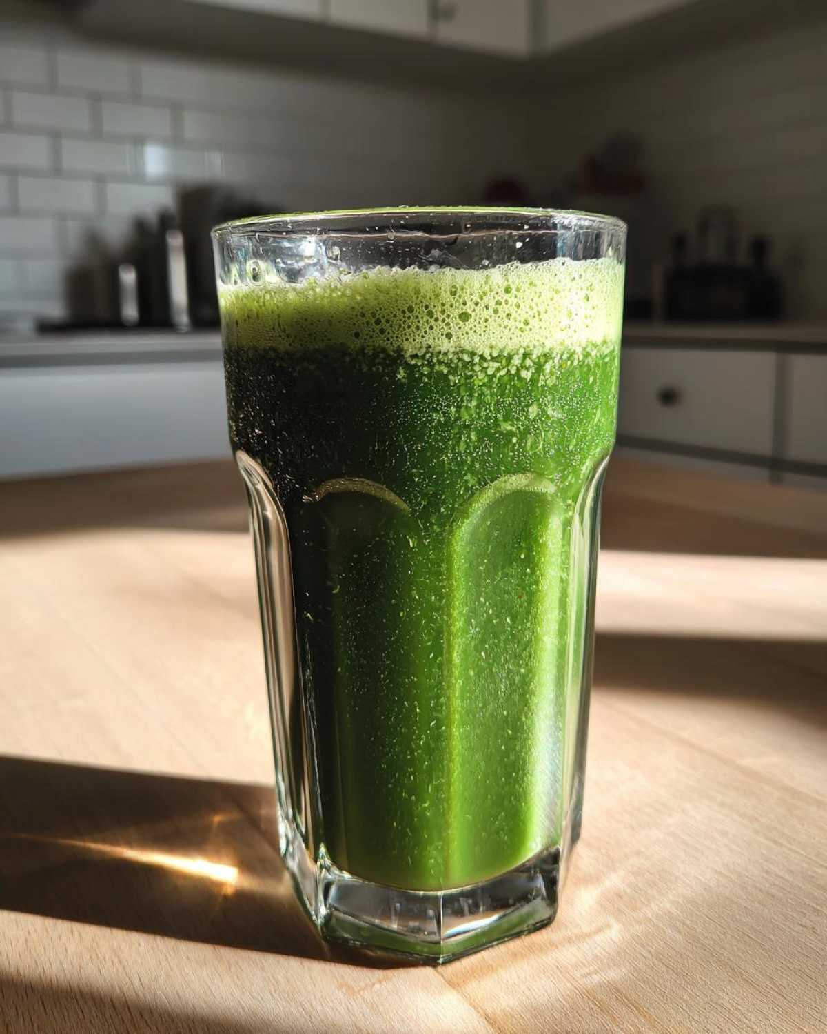 Green Detox Juice with Spinach, Apple, and Ginger - detail 3