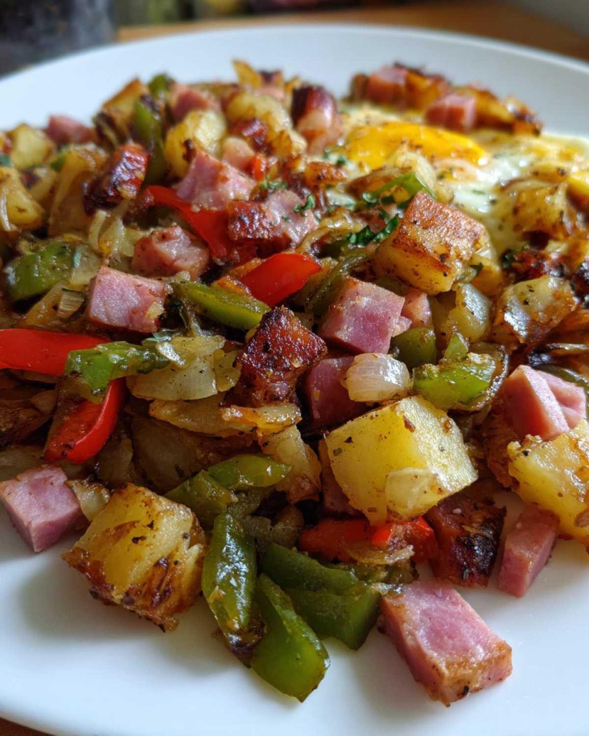 Ham and Potato Hash with Peppers - detail 1