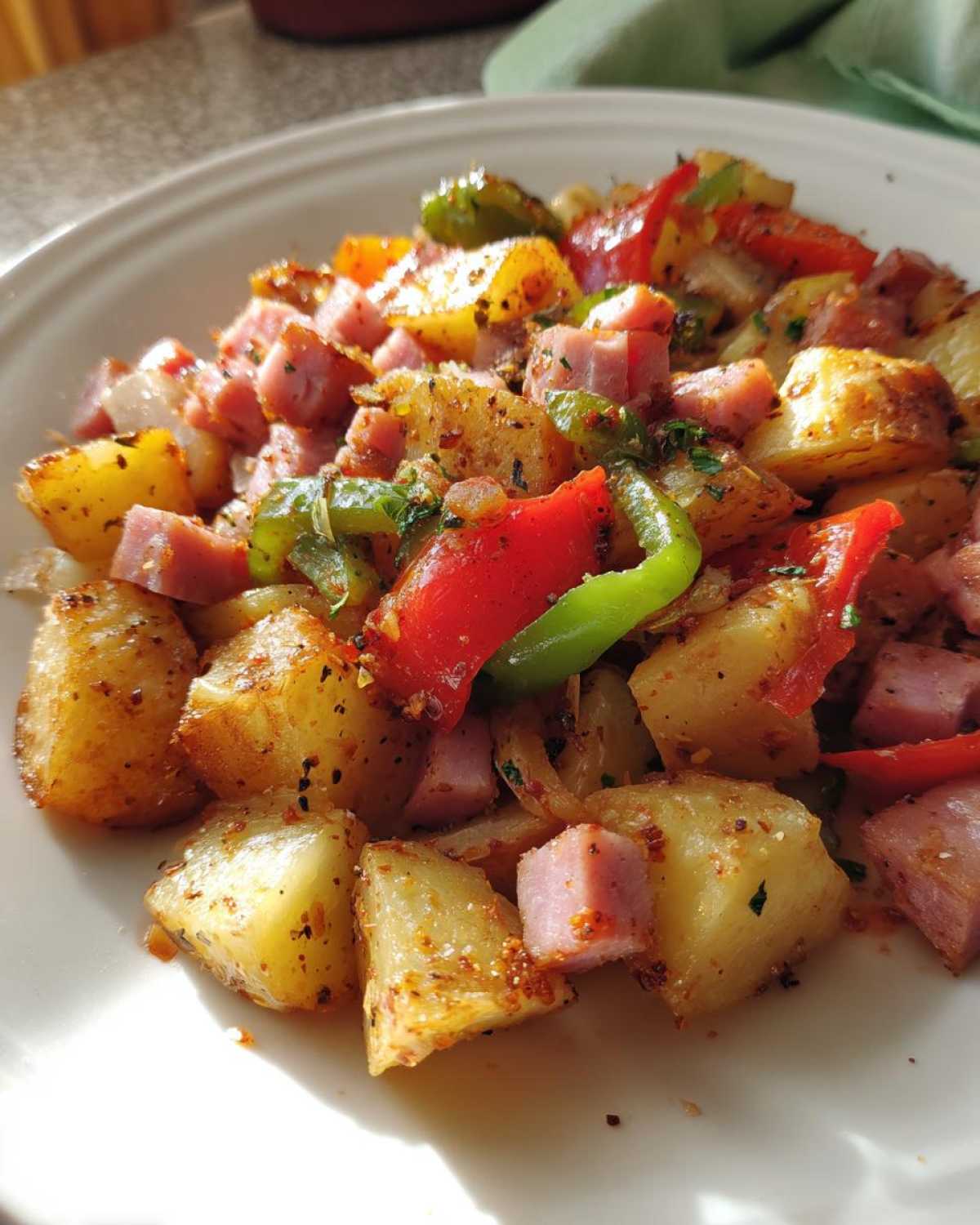 Ham and Potato Hash with Peppers - detail 2