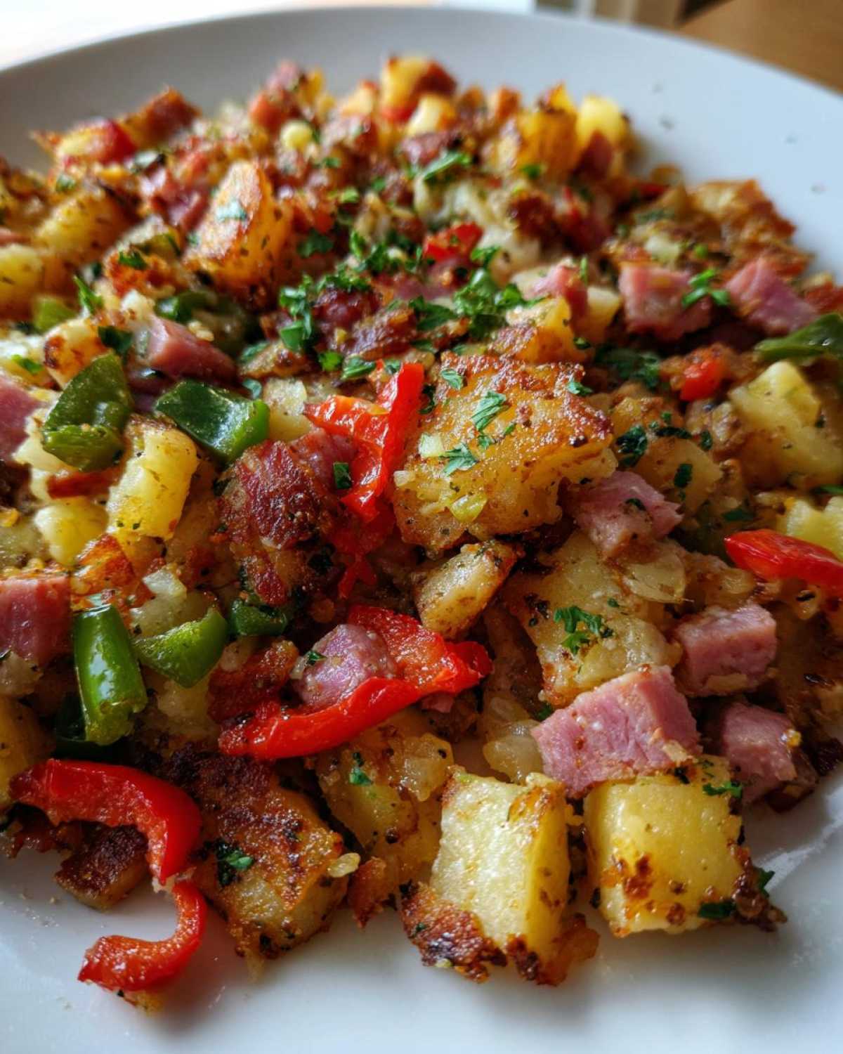 Ham and Potato Hash with Peppers - detail 3