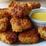 Healthy Chicken Nuggets (Baked) with Honey Mustard Dip