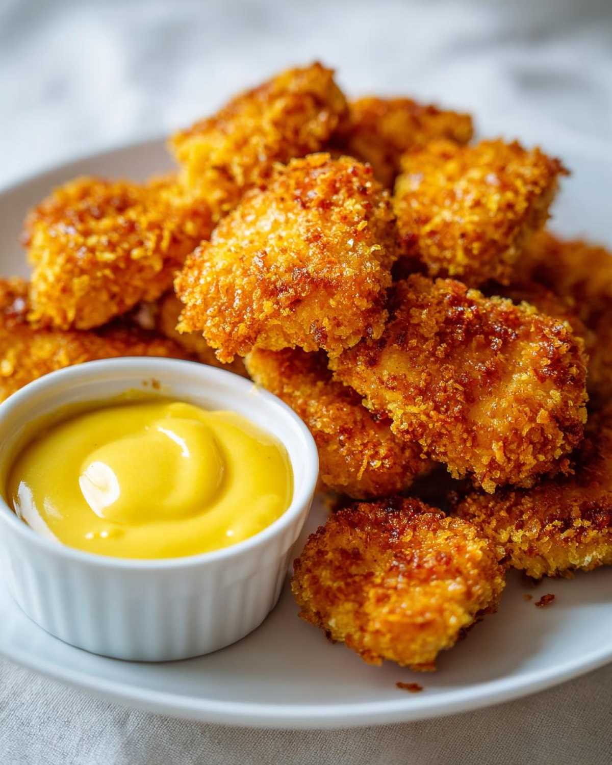 Healthy Chicken Nuggets (Baked) with Honey Mustard Dip - detail 2