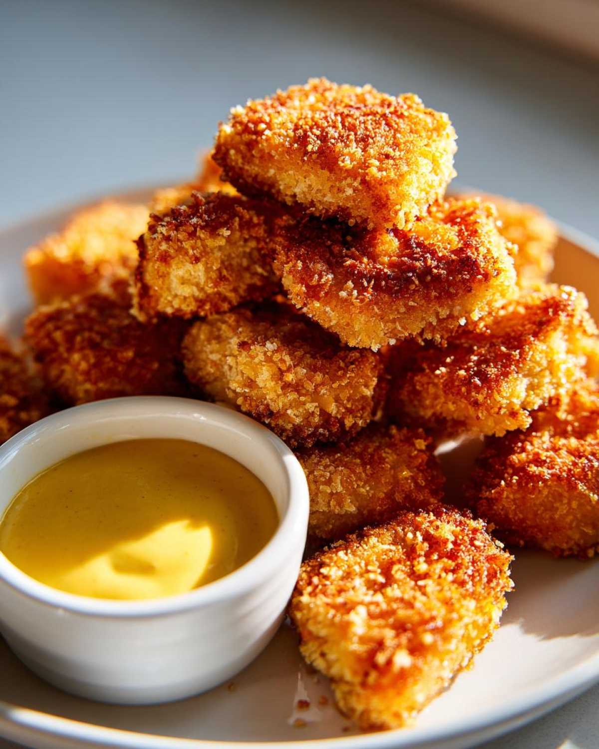 Healthy Chicken Nuggets (Baked) with Honey Mustard Dip - detail 3