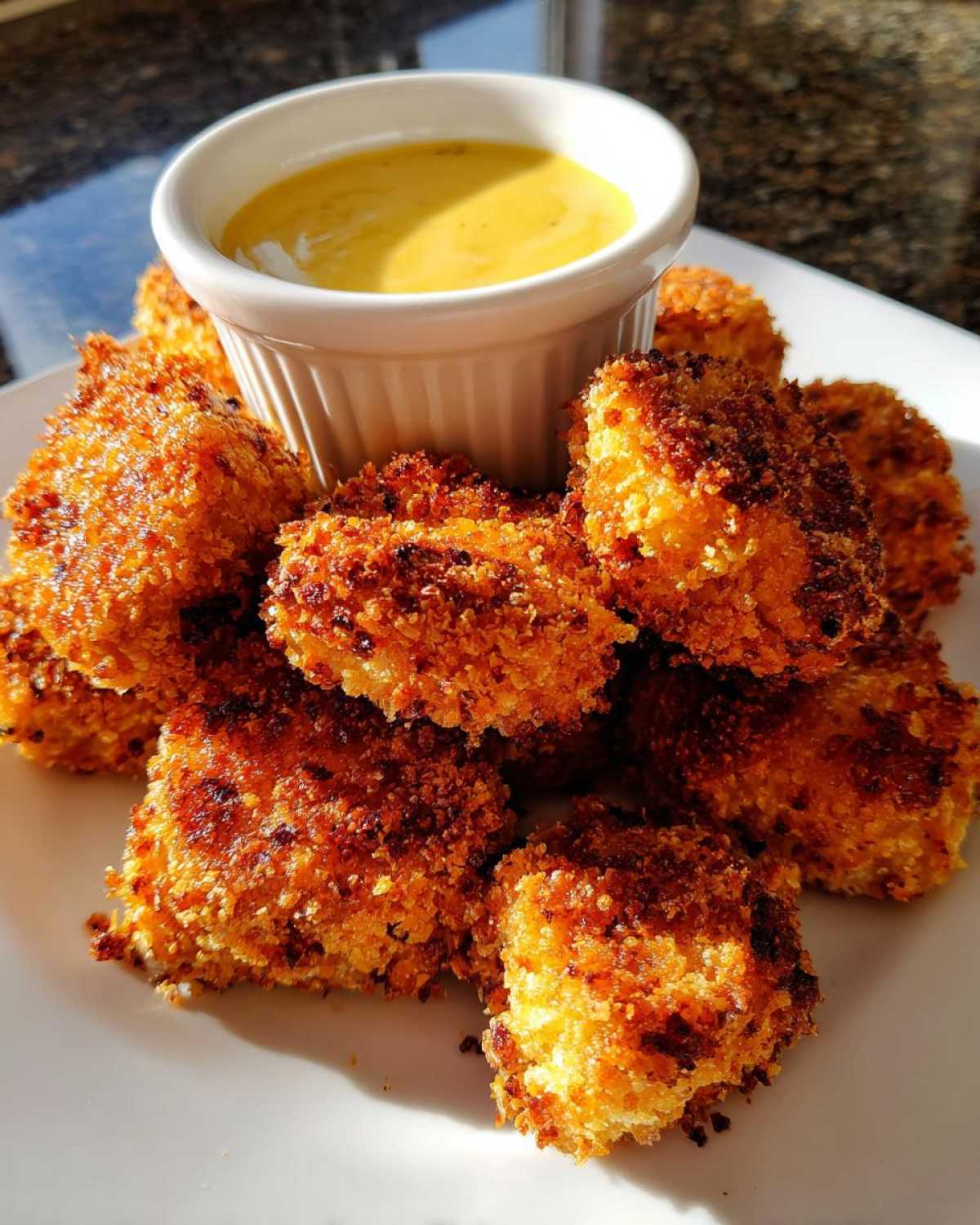 Healthy Chicken Nuggets (Baked) with Honey Mustard Dip - detail 4