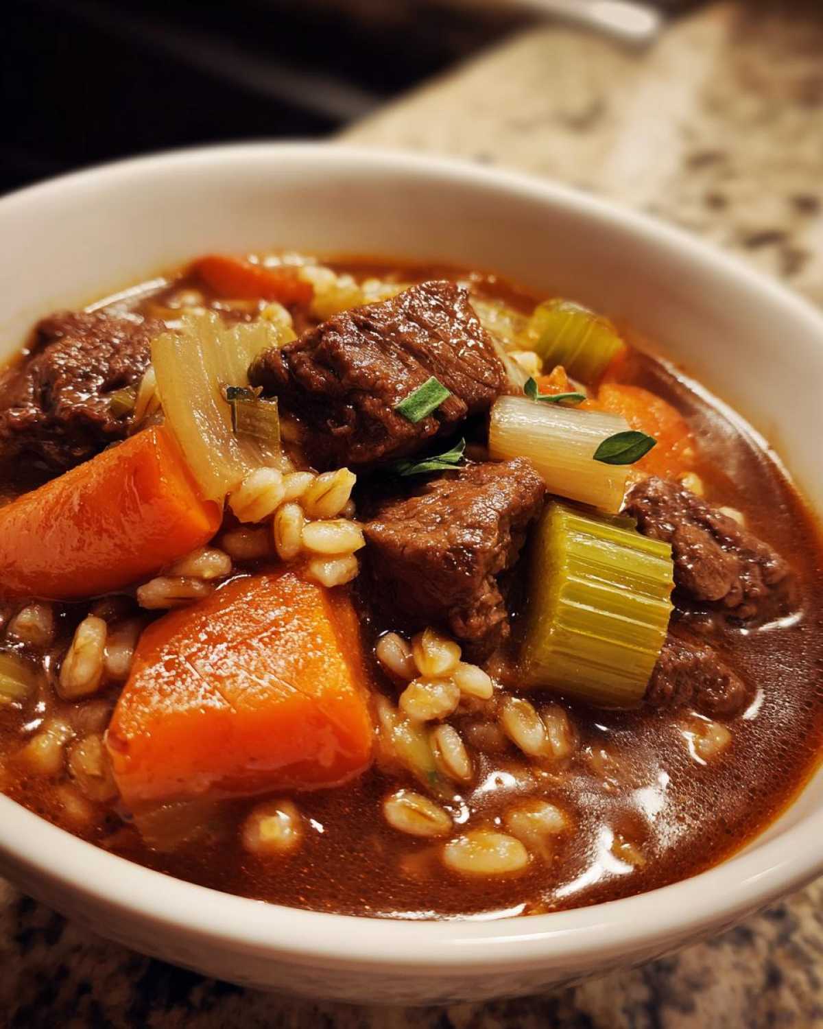 Hearty Beef and Barley Stew - detail 1