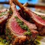 Herb-Crusted Rack of Lamb with Mint Sauce