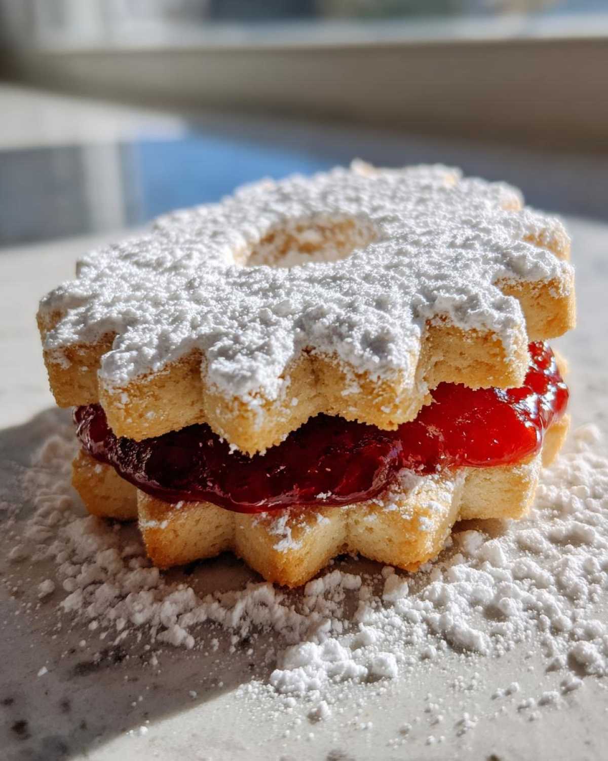 Holiday Linzer Sandwich Cookies - detail 1