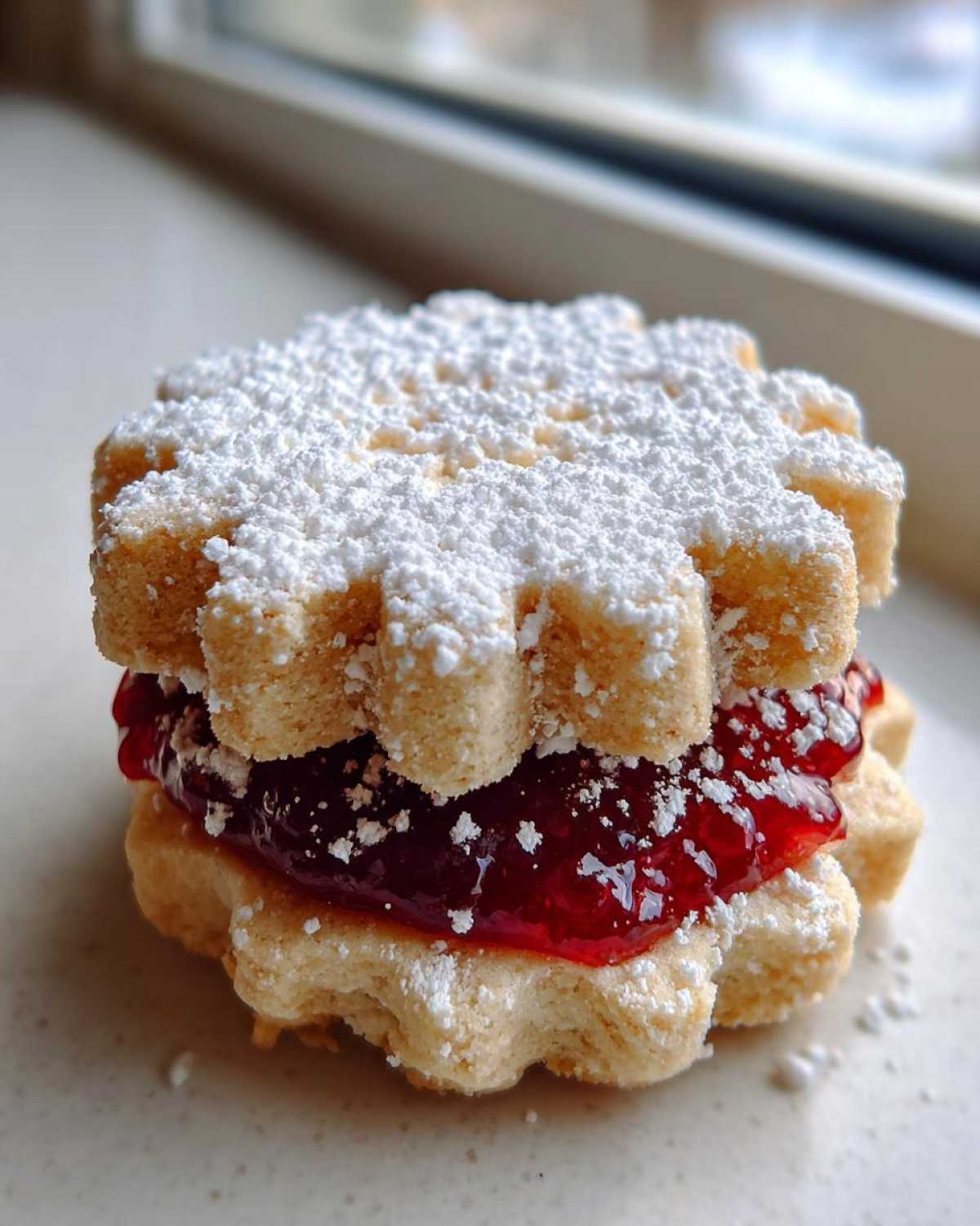 Holiday Linzer Sandwich Cookies - detail 2