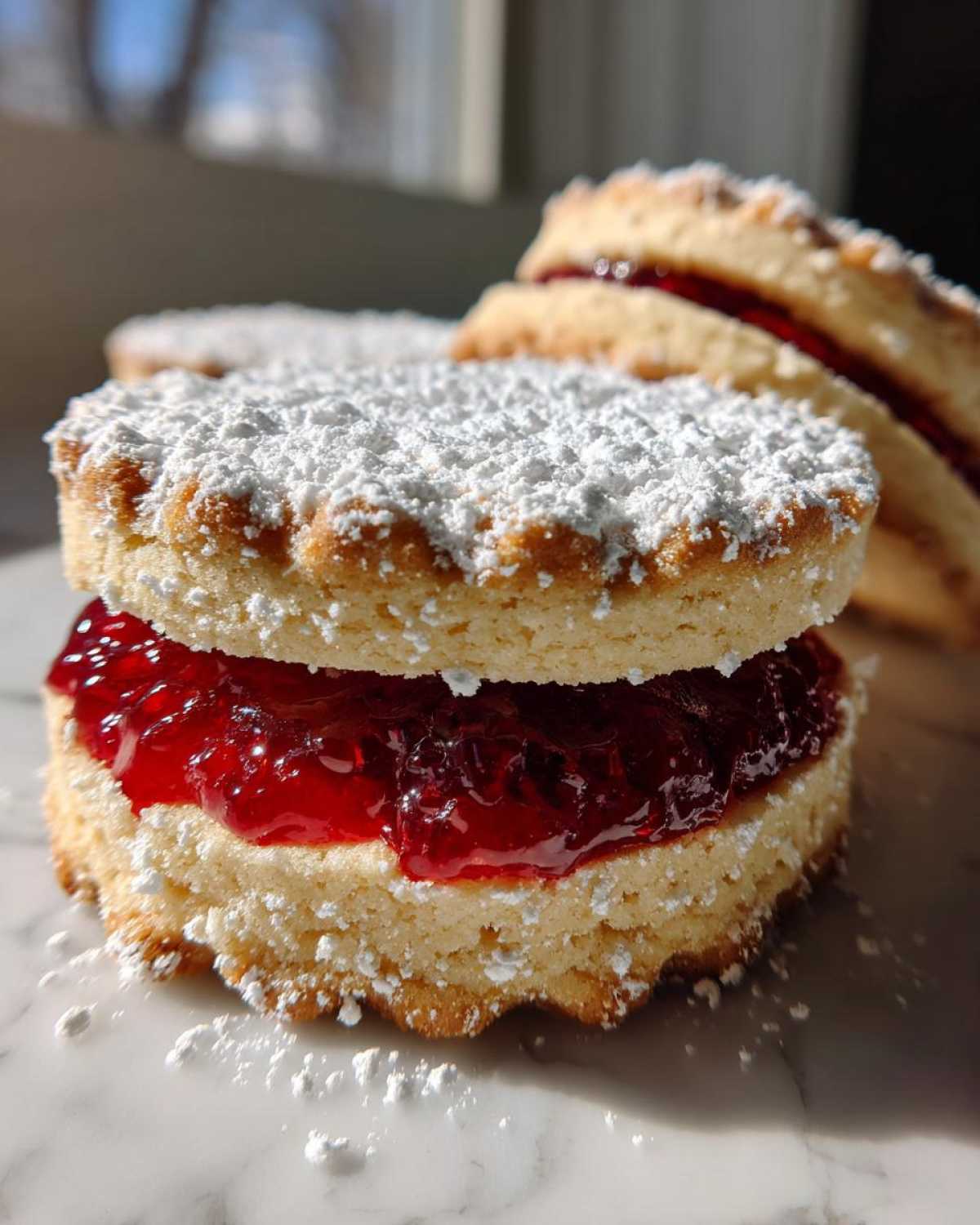 Holiday Linzer Sandwich Cookies - detail 3