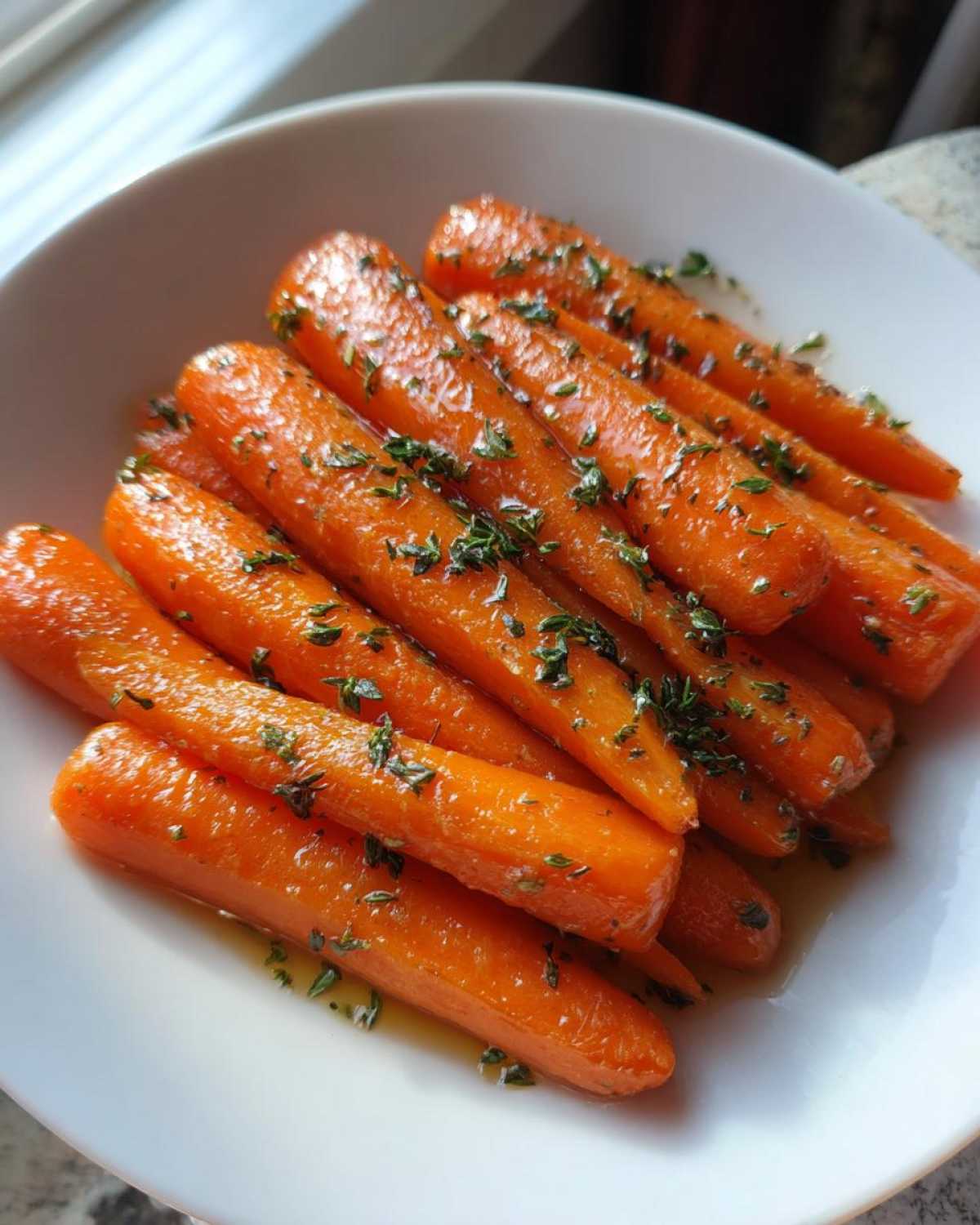 Honey Glazed Carrots with Thyme - detail 2