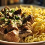 Instant Pot Beef and Mushroom Stroganoff