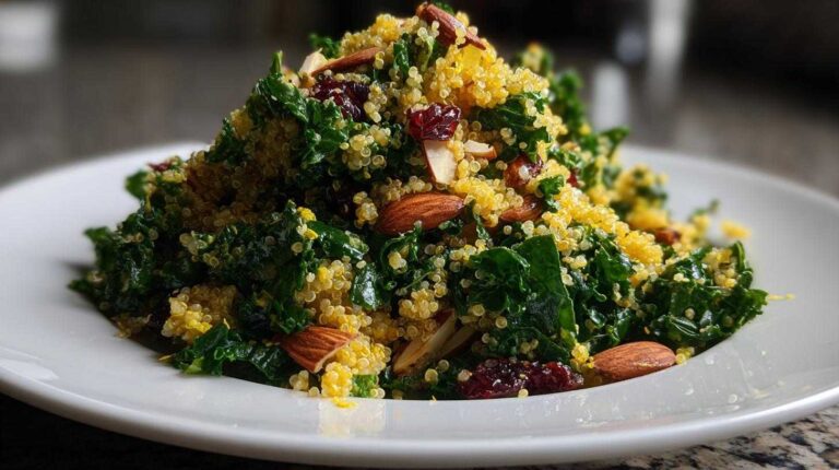 Kale and Quinoa Power Salad with Lemon Vinaigrette