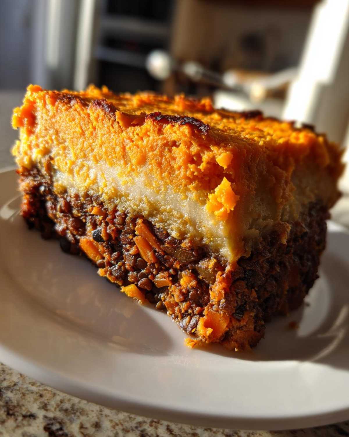 Layered Vegetable Shepherd's Pie - detail 3