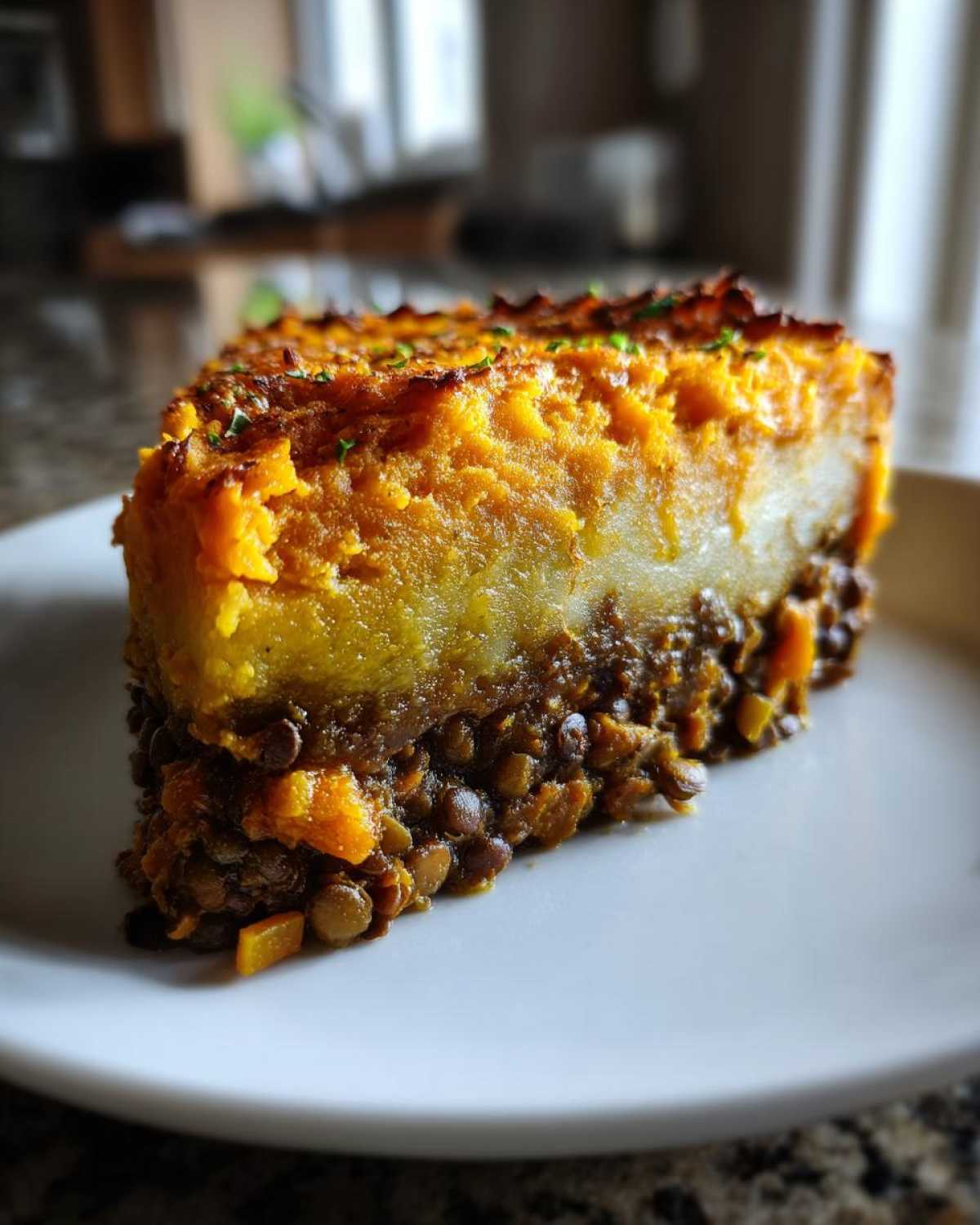 Layered Vegetable Shepherd's Pie - detail 4