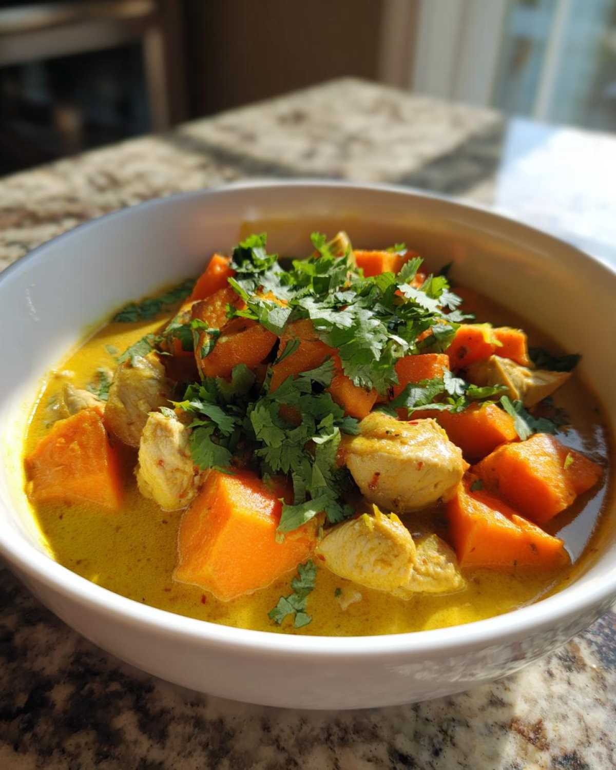 Leftover Turkey and Sweet Potato Curry - detail 1