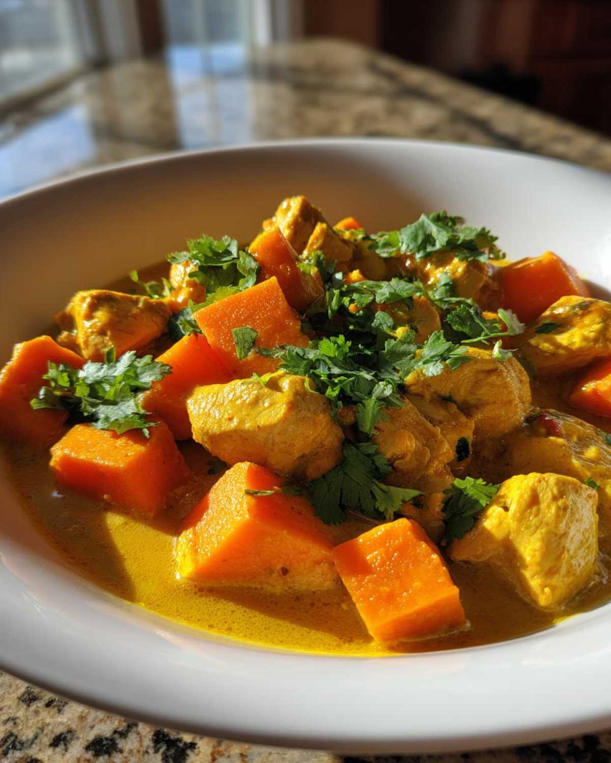 Leftover Turkey and Sweet Potato Curry - detail 2