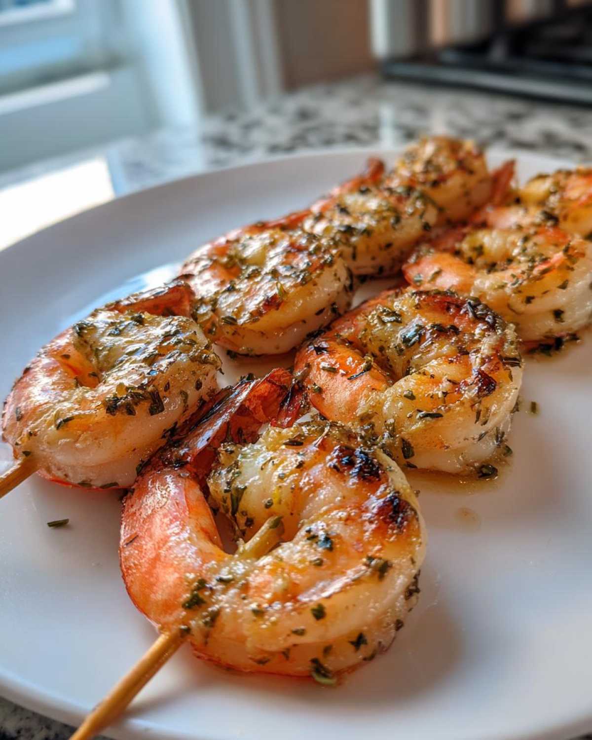 Lemon Herb Shrimp Skewers - detail 2
