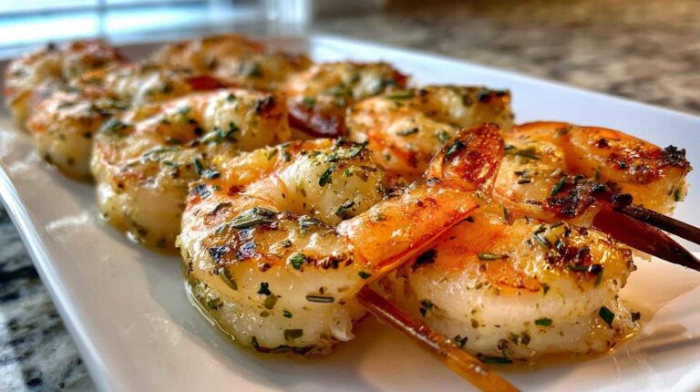 Lemon Herb Shrimp Skewers