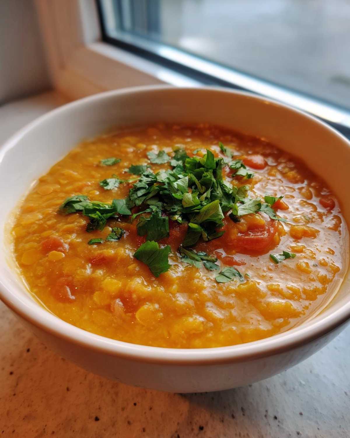 Lentil Curry Soup with Coconut Milk - detail 1