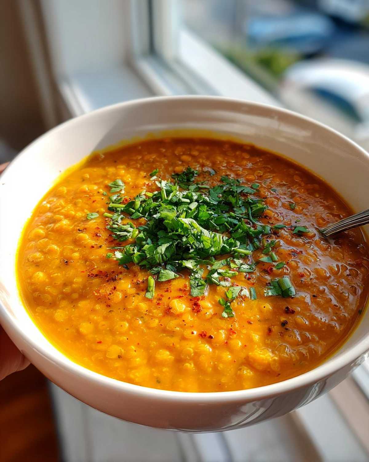 Lentil Curry Soup with Coconut Milk - detail 3