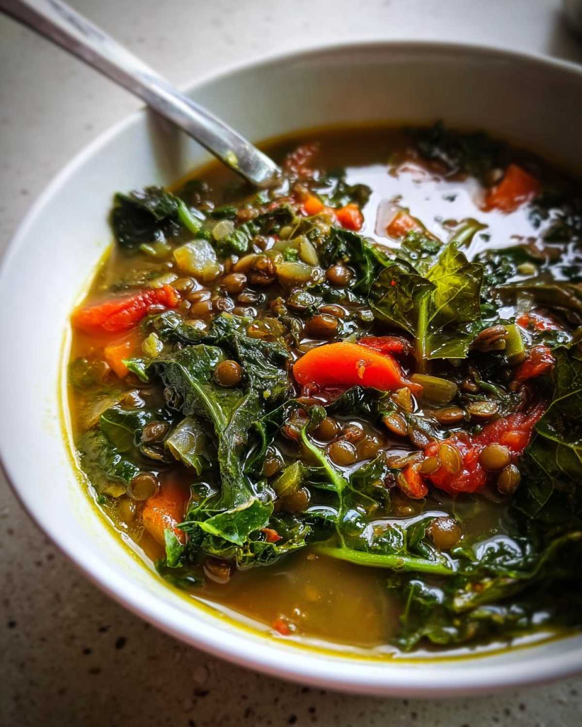 Lentil and Kale Detox Soup with Lemon - detail 3