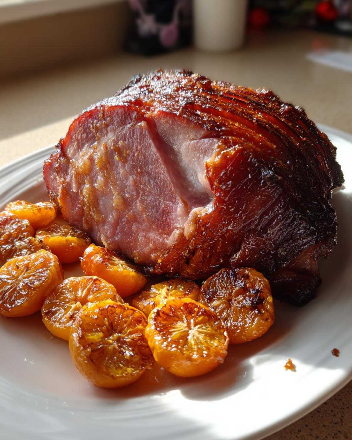 Maple Glazed Ham with Roasted Clementines - detail 1