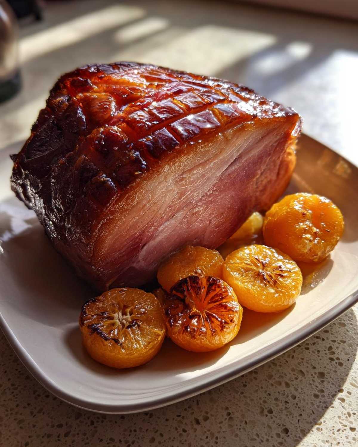 Maple Glazed Ham with Roasted Clementines - detail 3