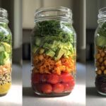Mason Jar Salad with Chicken and Avocado